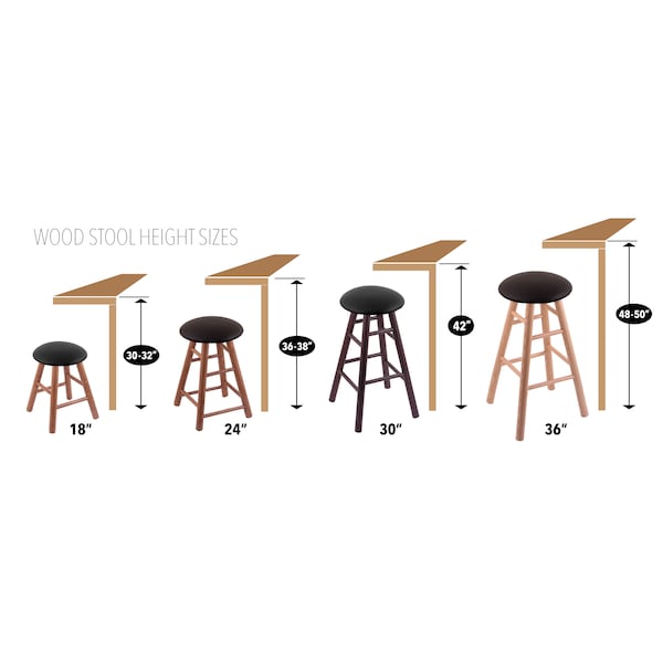 Maple Counter Stool, Dark Cherry Finish, Canter Kiwi Green Seat